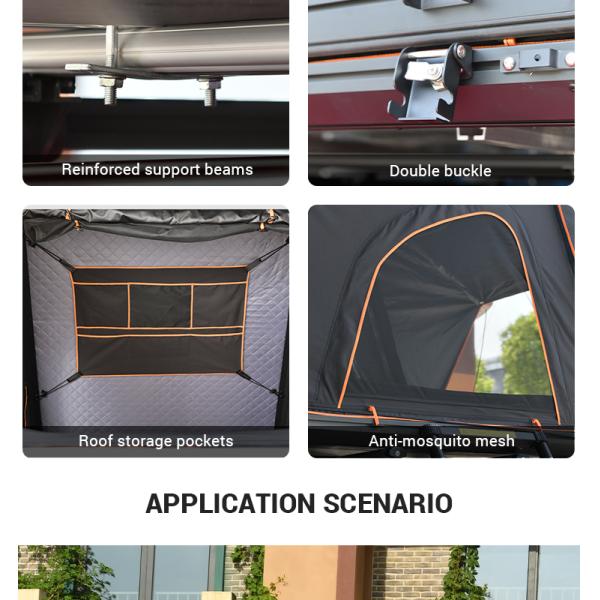 Hard Shell Roof Top Tent 3000mm Waterproof for 2 Adults