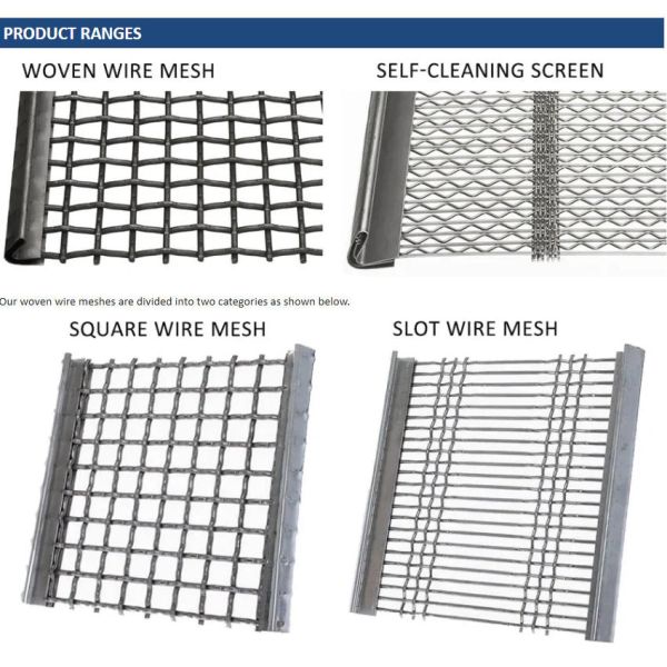 65mn Steel Woven Wire Mesh Mining Screen Mesh for Crusher and Vibrating Screen