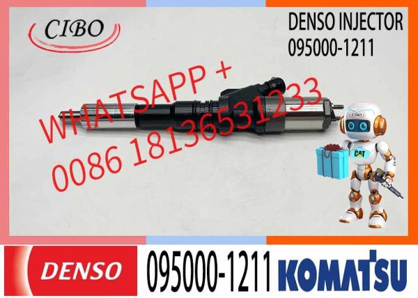 Novo injetor de combustível diesel 095000-1210 095000-1211 6156-11-3300 para escavadeira KOMATSU