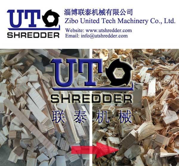 Waste furniture shredder/double shaft shredder, wood chipper, wood crusher