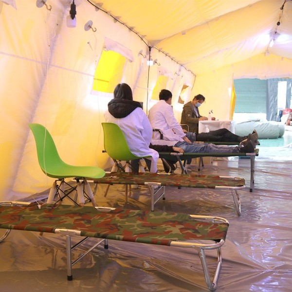 Hot Sale Outdoor Waterproof Inflatable Double Layer Square Medical Isolation Tent China Factory Durable