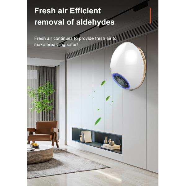 DC Motor 65dB Plasma UV Hepa Air Purifier Wall Mounted Rotating