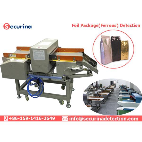 Durable Food Grade Conveyor Belt Metal Detector Aluminium Foil In Food Packaging