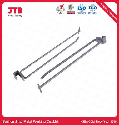 Powder Coated Wire Hook For Perforated Back Panel Gondola Shelving Accessories