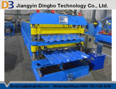 5.5kw Glazed Steel Tile Forming Machine for Steel Structure Workshop