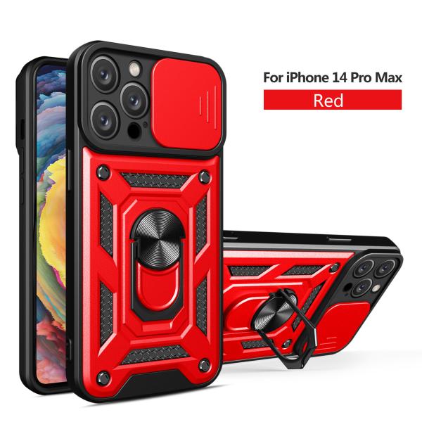 Proteção de câmera iPhone TPU Capa traseira do celular híbrida Imponível a choques Caixa telefônica Kickstand Ring