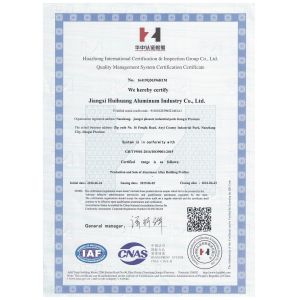 Foshan Dolphin Metal Products Co.,LTD Сертификации