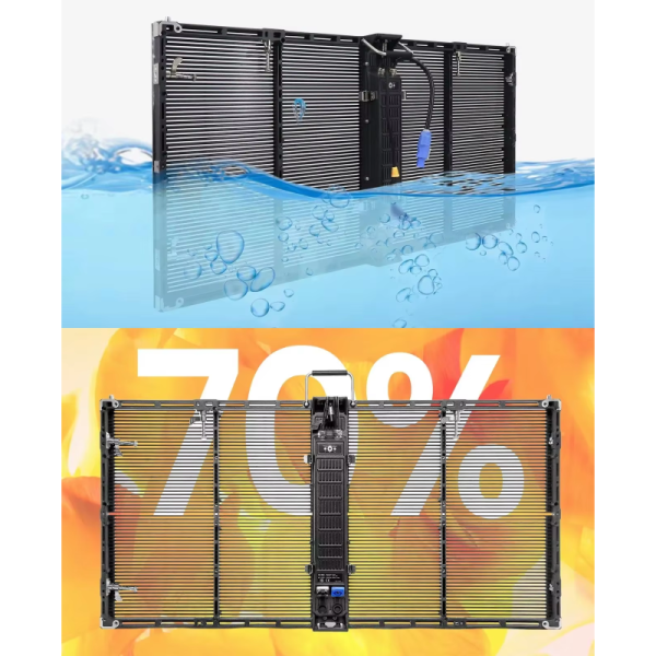 Outdoor Transparent Events Led Screen P3.91 Panel Indoor Video Wall For Glass Window Digital Signage Displays