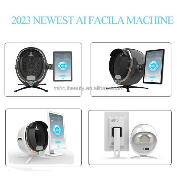 12 Million Pixels Camera Facial Analyzer with Touch Screen ' AI Skin Analysis of Full Face