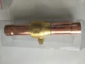 Polished 1/4 Refrigeration Ball Valve For Cooling Brass Valve Straight Through