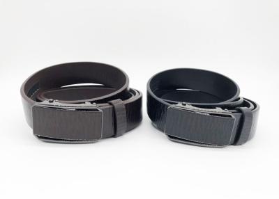 Correia de couro da curvatura automática da forma, correia do auto fechamento da cor da curvatura do Gunmetal