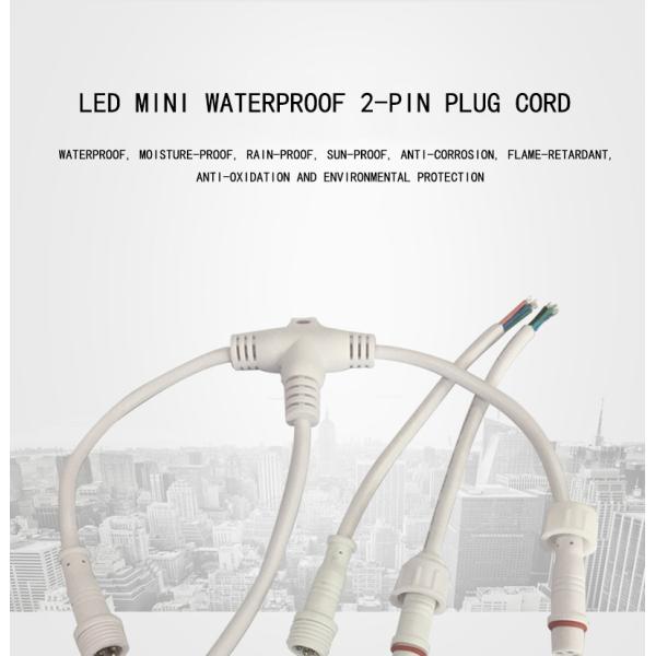 cabo de Mini Waterproof Male And Female do núcleo de 220V M8 2