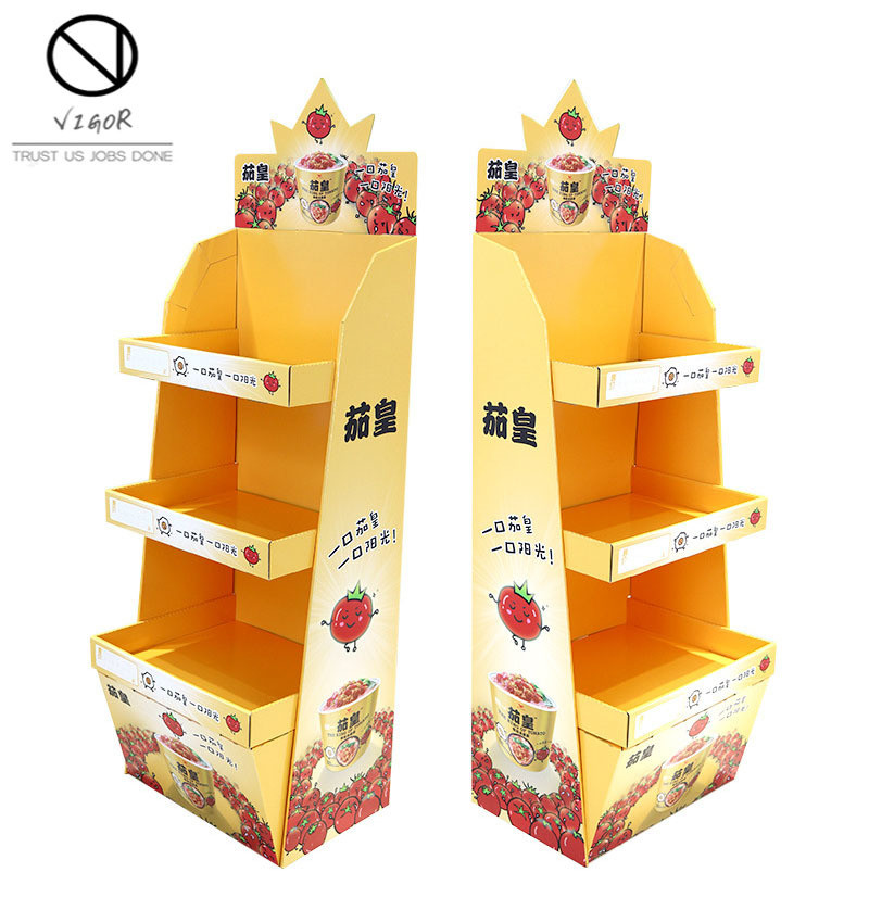 Customized Advertising Hot Wheels Cardboard Display Stand with Eco-friendly Design