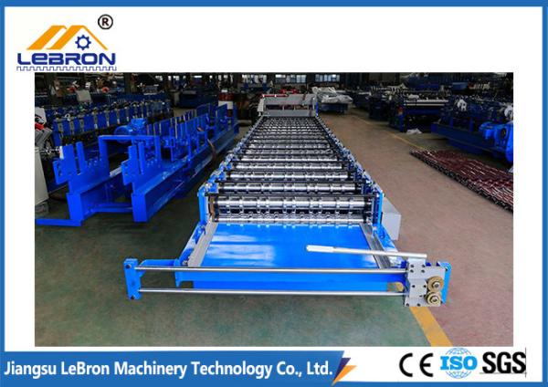 PLC Control 0.5mm Glazed Tile Roll Forming Machine 1000mm High Capacity Metal