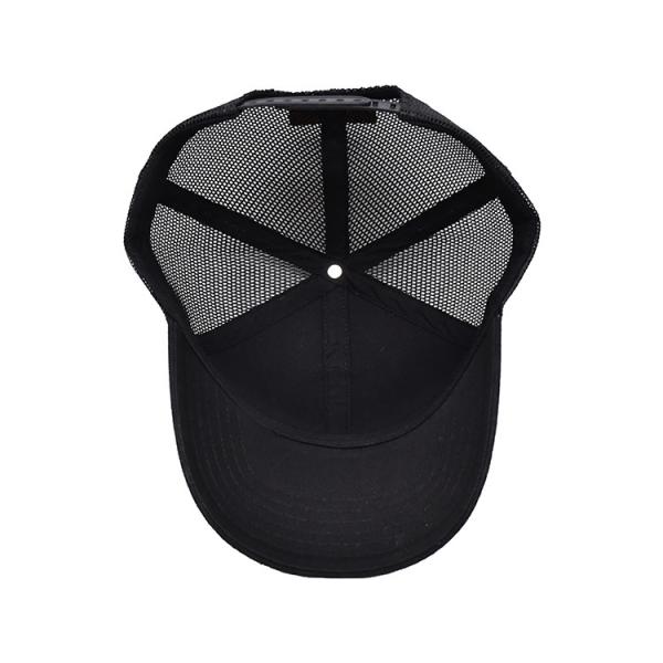 Boné de camionista de malha de algodão bordado sarja ajustável camião chapéu esporte