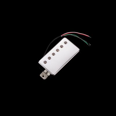 Chrome Alnico 5 Mini Humbucker Pickup Dupla bobina 8~9kΩ Parafusos ajustáveis Peças de poste para guitarra elétrica LP