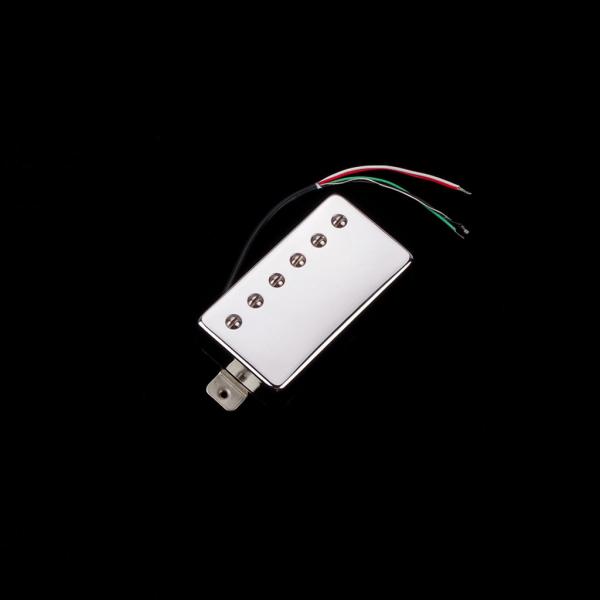 Chrome Alnico 5 Mini Humbucker Pickup Двойная катушка 8~9kΩ Регулируемые винты Полюсы для электрической гитары LP