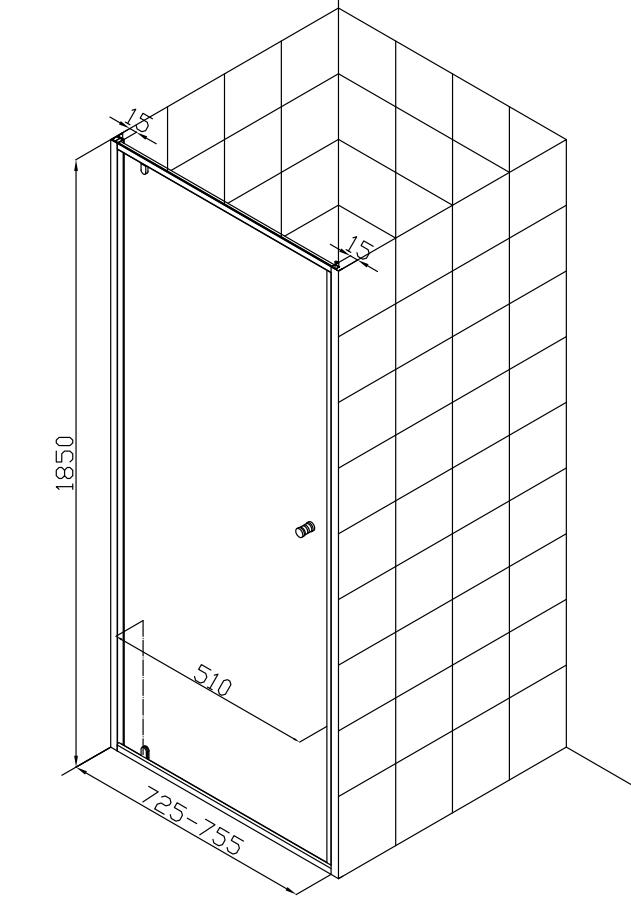Приложения ливня ванной комнаты двери оси, квадратные кабины ливня 800 x 800 x 1850 mm