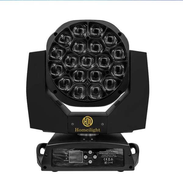 Mac Aura 19x15w Grands yeux d'abeille Les phares de tête en mouvement
