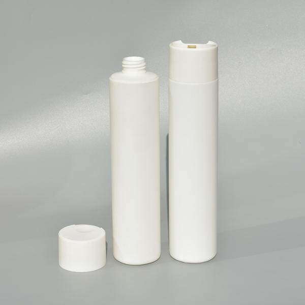 Luxury 300ml Unique Disc Cap Bottle Matte Soft Touch Tamper Proof Packaging