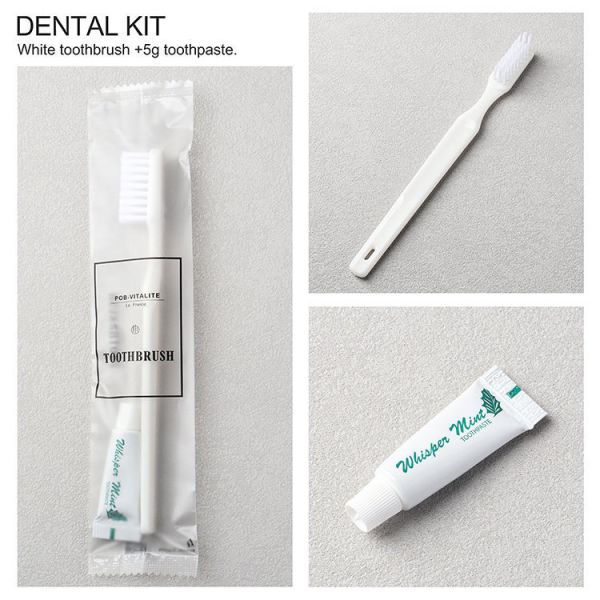 Hotel Toiletries Kit Basic Cleaning Travelling Set Portable Disposable Hotels Amenities Set, Travel Toothbrush Kit, Shaving Kit, Dental Kit, Vanity Kit, Comb, Slipper, Hotel Supplies,
