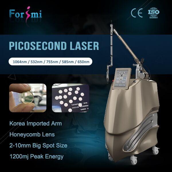 Forimi best price 1064nm 600ps new picsure laser picosecond medical laser tattoo removal machine with CE FDA approved