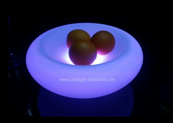 O fruto do diodo emissor de luz do RGB do plástico ilumina acima bandejas do cocktail para a decoração do evento do partido