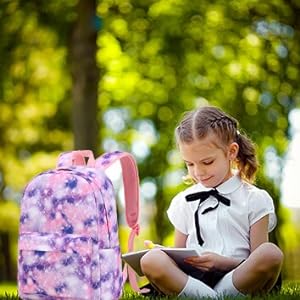 Fish Scale Design Girls School Backpack Unicorn Children school Backpack