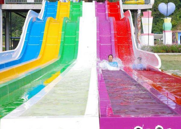 Aquatic Paradise Outdoor Big Water Slides 9 - 35 M Platform Height For Amusement Park