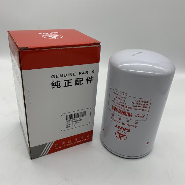 B222100000494 Sany Excavator Spare Parts , Original Excavator Oil Filter