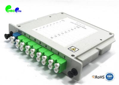 Plug - In Plastic Fiber Optic PLC Splitter LC APC Connector Module With Wide Operating Wavelength Range