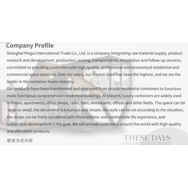 20 Foot Luxury Mobile House with Living and Aluminum Alloy Windows Customized Flat Villas