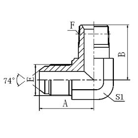 Мужчина Джик локтя переходника 90 штуцеров трубы для жидкости под высоким давлением степени * сталь углерода НПТ мужская