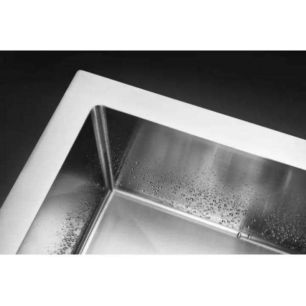Round Double Bowl Undermount Sink With Drainboard Sink Brushed Surface Australia Style