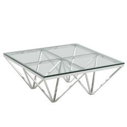 Practical Nest Side Coffee Cafe Tables Glass Material For Living Room