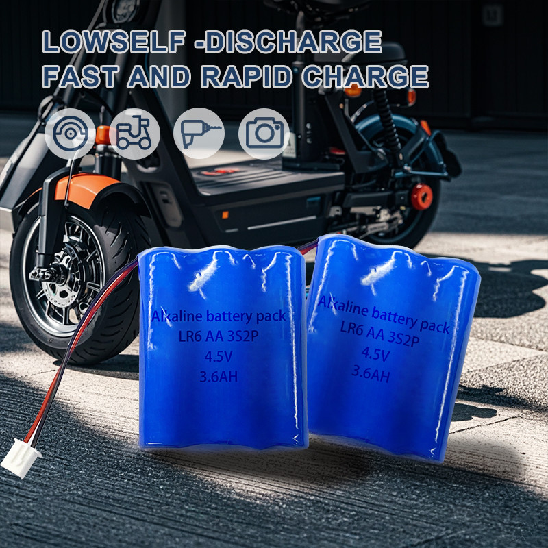 4.5V 3600mah Алкальная батарея OEM перезаряжаемая сухая ячейка Не перезаряжаемая