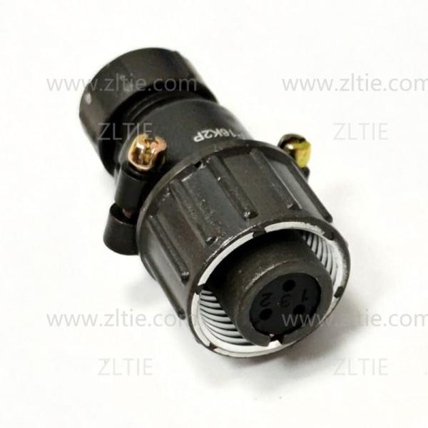 P16 Series 3-Pin Straight Female Cable Plug With Shielded Tail Attachment