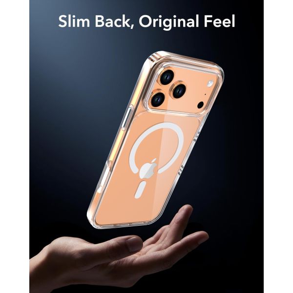 Transparent MagSafe-Compatible Shockproof Phone Case for Wireless Charging and Daily Protection