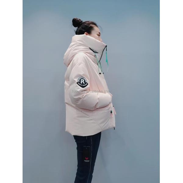 FODARLLOY F22531 Beige Ladies Warm Hooded Cotton-padded Clothes Women Slim Long Winter Jackets Women Coats