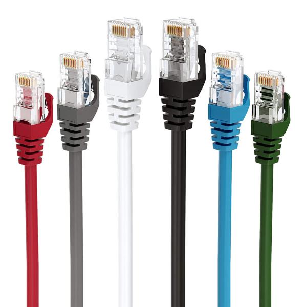 Round 3m-100m UTP Cat 6 Patch Cord , Practical Cat 6 Ethernet Patch Cable