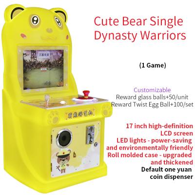 Mini Cute Bear Coin-operated Arcade Game-Fun Joystick Game