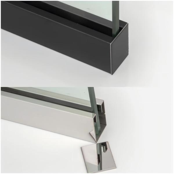 Stainless Steel Shower Glass U Channel Rustproof Shower Screen Wall Channel