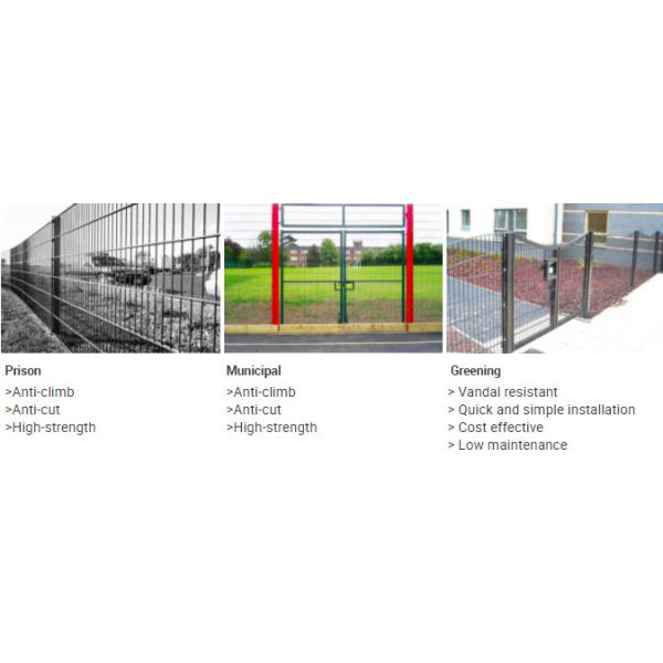 Sport Field Galvanized Double Loop Wire Fencing Welded