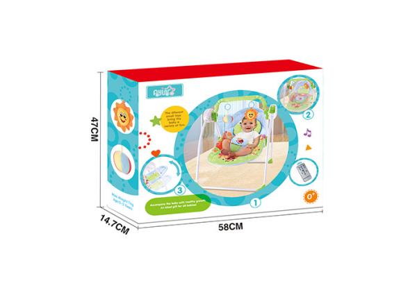 Musical Remote Control Baby Swing Chair 3 Speed 30  ABS Plastic Material