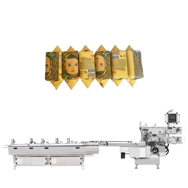260Pcs/Min Horizontal Chocolate Packing Machine Vienna Chocolate Foil Wrapping Machine