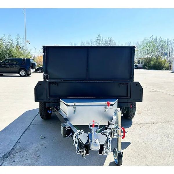 Remorques basculantes hydrauliques à deux essieux 9x6 galvanisées à chaud