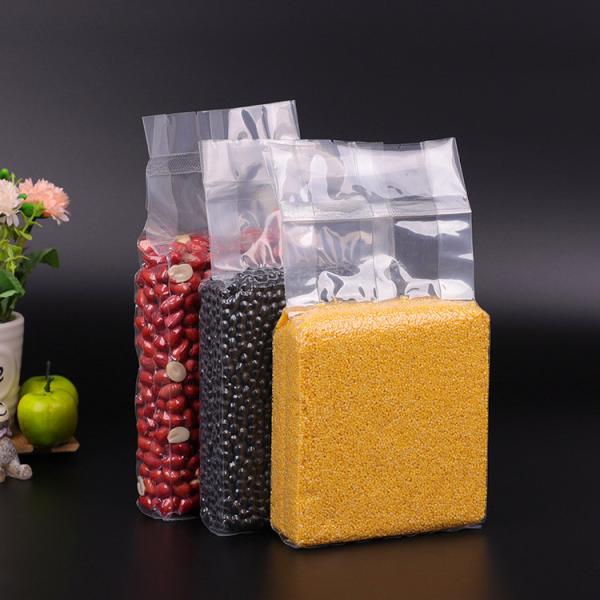 Os sacos do armazenamento do alimento do vácuo do produto comestível, cor laminaram sacos plásticos claros do alimento