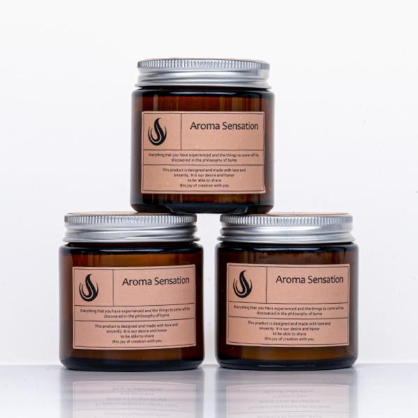 Home Decoration Aromatherapy Scented Soy Candles In Customized Jars With Lids