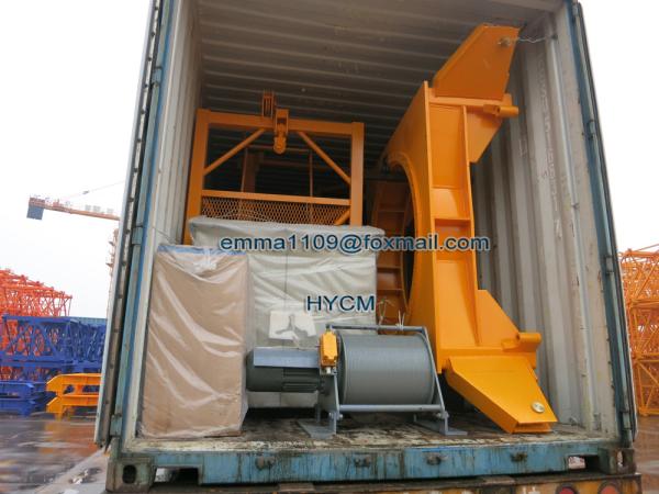 8TONAS TC6012 Guindaste de torre QTZ100 Guindaste de 2,5 m Secções de mastro