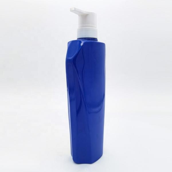 Factory Custom Shampoo Hair Conditioner Bottles 600ml PET Plastic Lotion Shower Gel Body Wash Bottles with Pump Dispenser